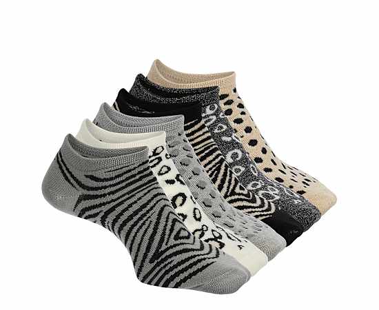 XAPPEAL-WOMENS NO SHOW SOCKS 6 PAIRS