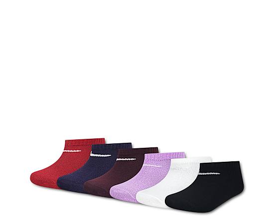 NIKE-GIRLS EXTRA SMALL NO SHOW SOCKS 6 PAIRS