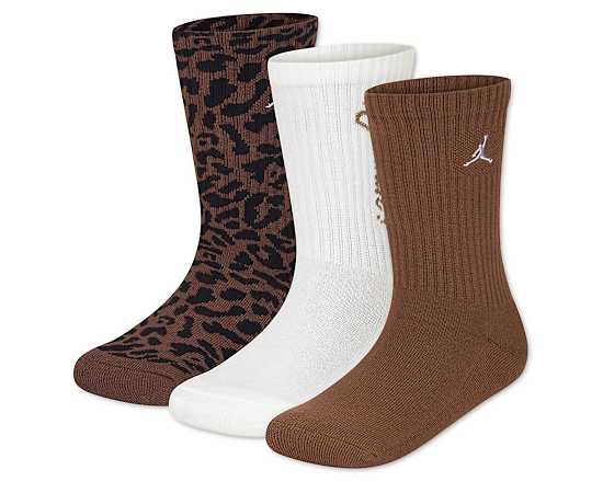 JORDAN-BOYS SMALL CREW SOCKS 3 PAIRS