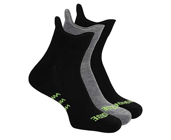 HEYDUDE-MENS L/XL DOUBLE TAB NO SHOW SOCKS 3 PAIRS