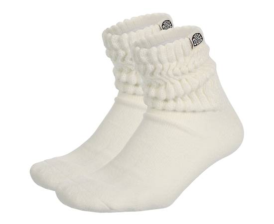 HEYDUDE-WOMENS S/M SLOUCH CREW SOCKS 2 PAIRS