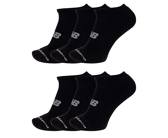 NEW BALANCE-WOMENS PERFORMANCE CUSHION NO SHOW SOCKS 6 PAIRS