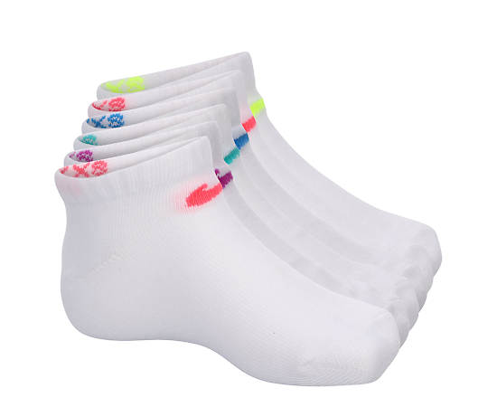 NIKE-GIRLS EXTRA SMALL LOW CUT SOCKS 6 PAIRS