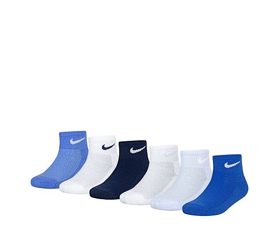 NIKE-BOYS EXTRA SMALL QUARTER SOCKS 6 PAIRS