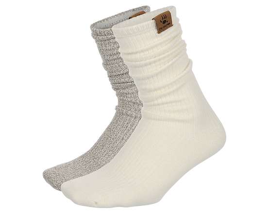 BEARPAW-WOMENS SLOUCH CREW SOCKS 2 PAIRS