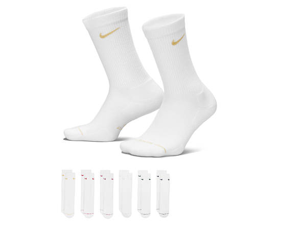 NIKE-MENS MEDIUM CREW SOCKS 6 PAIRS