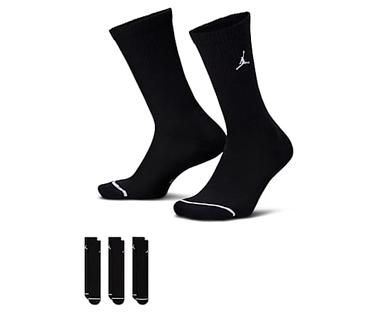 JORDAN-MENS LARGE CREW SOCKS 3 PAIRS
