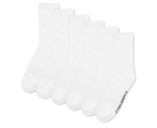 CONVERSE-MENS HALF CREW SOCKS 6 PAIRS