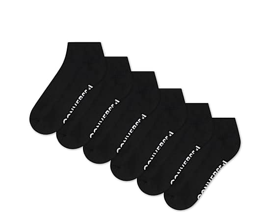 CONVERSE-MENS LOW CUT SOCKS 6 PAIRS