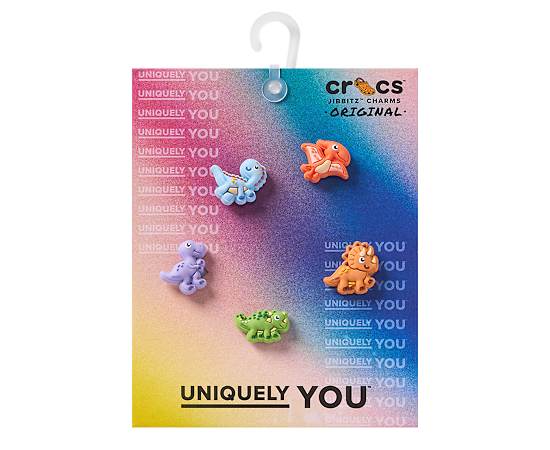 CROCS-UNISEX TINY DINOSAURS 5 PACK JIBBITZ