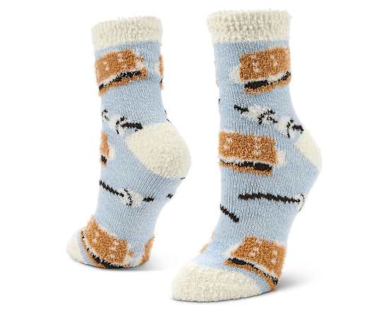 FIRESIDE-WOMENS MORE S'MORES CREW SLIPPER SOCK 1 PAIR