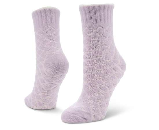 FIRESIDE-WOMENS QUILTED CRYSTAL CREW SLIPPER SOCK 1 PAIR