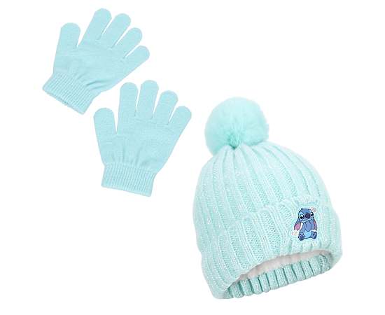 LILO & STITCH-GIRLS STITCH SPARKLE BEANIE SET
