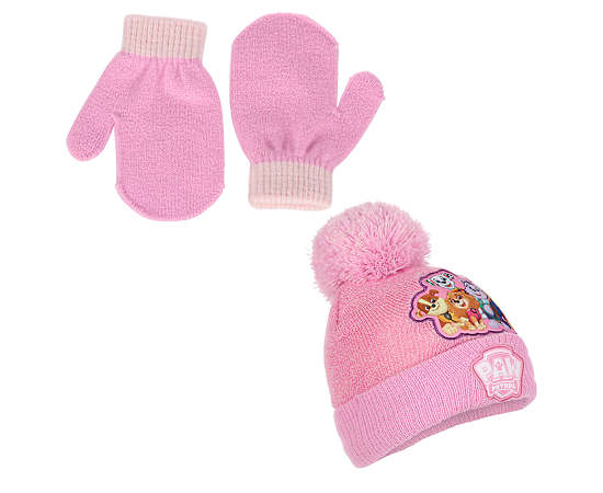 PAW PATROL-GIRLS GROUP PUPPIES BEANIE SET