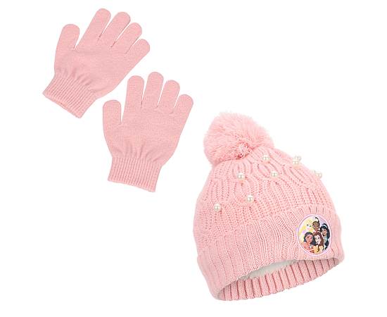 PRINCESS-GIRLS BEANIE SET