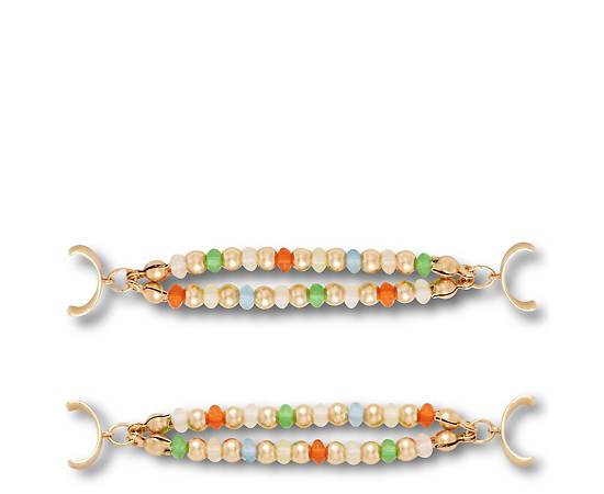 CROCS-UNISEX BEADED CHAIN SANDAL CHARMS 2 PACK