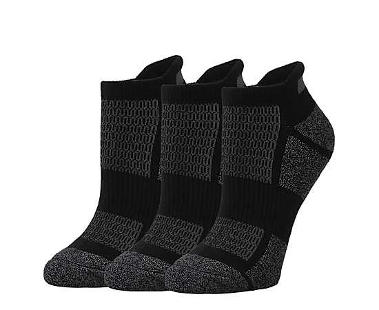 WOMENS MARLED TAB NO SHOW SOCKS 3 PAIRS