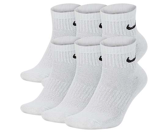 MENS LARGE QUARTER SOCKS 6 PAIRS