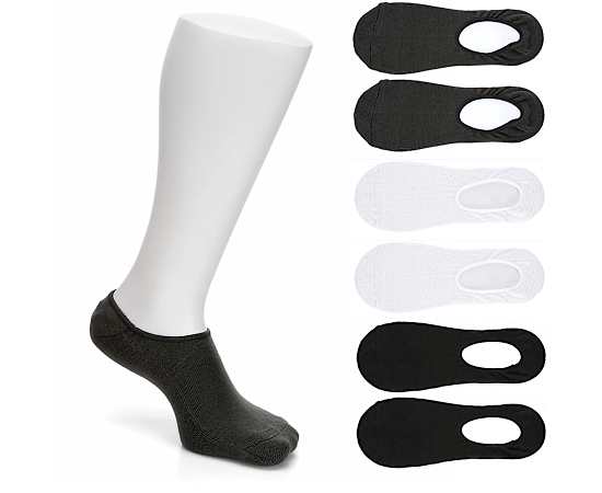 MENS MEDIUM LINER SOCKS 6 PAIRS