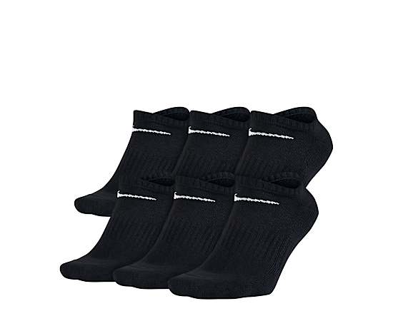 MENS LARGE NO SHOW SOCKS 6 PAIRS