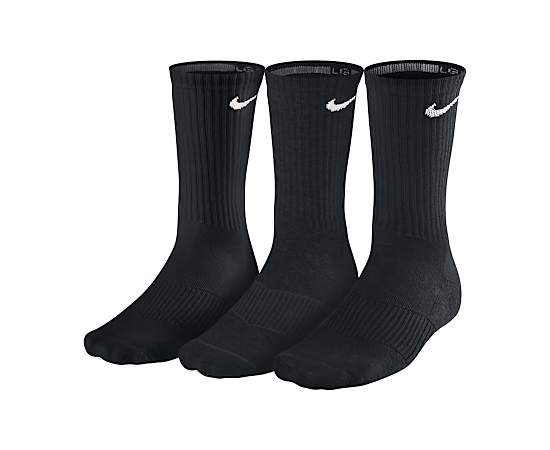 NIKE-MENS LARGE CREW SOCKS 3 PAIRS