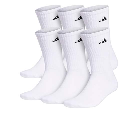 ADIDAS-MENS CREW SOCKS 6 PAIRS
