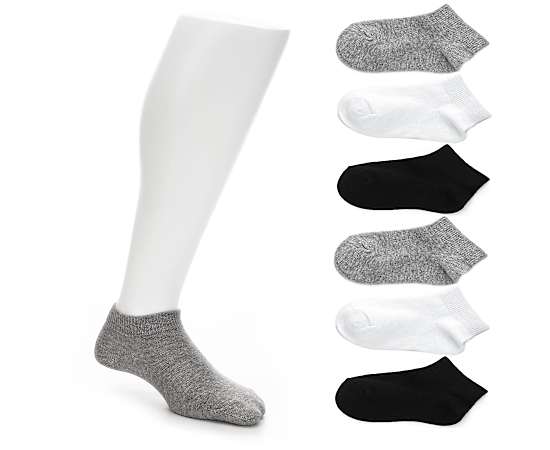 BOYS LOW CUT SOCKS 6 PAIRS