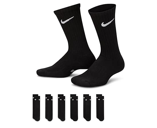 NIKE-BOYS MEDIUM CREW SOCKS 6 PAIRS