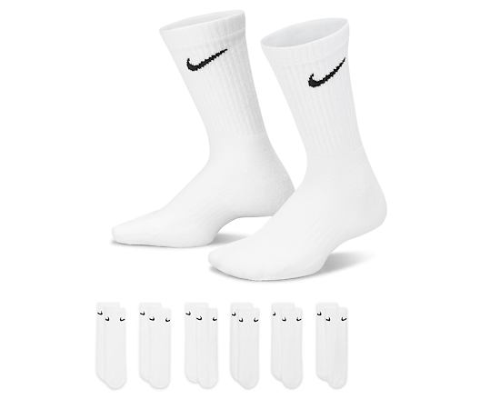 BOYS SMALL CREW SOCKS 6 PAIRS